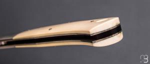    Couteau  " MF XL " lock back par Jess Horn - Ivoire de mammouth 