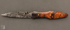  Couteau " Magna Pinna " fait main par Laraud Blade  - Bois de fer et damas torsadé
