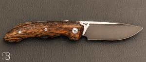    Couteau " Manhattan S-Lock "  par Olivier Lamy - Skua Coutellerie - Bois de fer et RWL34