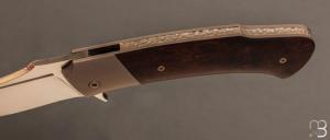Couteau "  Maverick  " custom de Jean Michel Martin  - RWL-34 et bois de fer