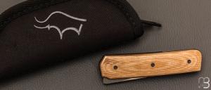   Couteau «  Small Sanjo  » par Guy Poggetti - Micarta et Elmax
