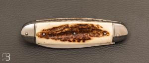   Couteau " Navette " custom par David Breniere - Bois de cerf et 80Crv2