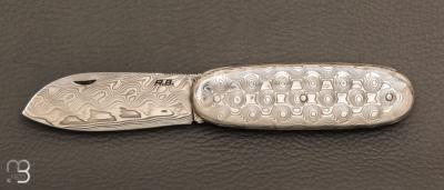  Couteau " Navette " full damas de Robert Beillonnet