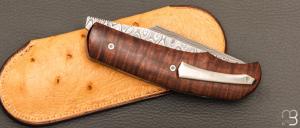    Couteau " New Hardy " par Rémi Lavialle - Gidgee et lame damas de Philippe Ricard