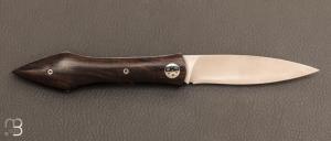 Couteau " L'Oegopsyde " fait main par Laraud Blade  - Grenadille et 14C28