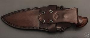  Couteau " Onca " de Samuel Lurquin - Acier U10A et bois de fer d'Arizona