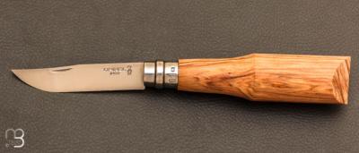 Couteau Opinel N8  sculpter en olivier