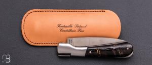   Couteau "Pialincu Corse 10.5cm" par Fontenille-Pataud - Corne de Buffle