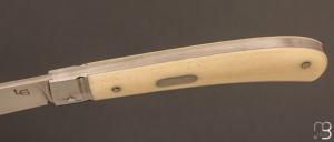 Couteau  "  Pièce Unique " custom par Laurent Gaillard - Micarta et 14c28N