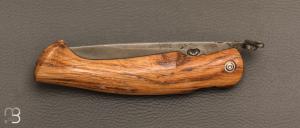 Couteau de poche Piémontais par Mickael Moing - Chêne et 100c6