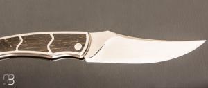 Couteau " Pointix " custom de Florent Dall'ava - L'atelier Dall'ava - Inox/Carbone Gold
