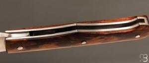    Couteau " Proto Lock-Back " par Nicolas Couderc - bois de fer et RWL34