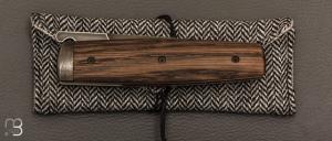    Couteau " Puukko " pliant des Forges d'Haraldr - Morta stabilisé