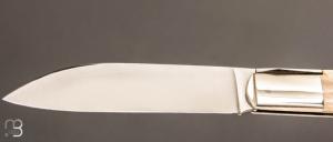  Couteau " Rumilly 2 pièces " par Mathieu Herrero - Bois de cerf et 14c28N