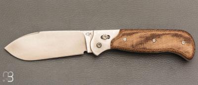     Couteau " Safari " par Éric Parmentier - Micarta et RWL34