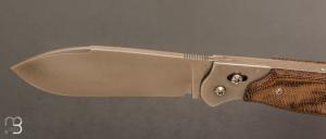     Couteau " Safari " par Éric Parmentier - Micarta et RWL34