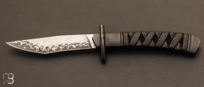 Couteau " San Ma Japanese Style Auto " de Javier VOGT - San Ma et fibres de carbone