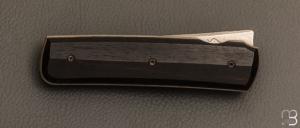    Couteau " Sanjo " custom par Guy Poggetti - Ebène et Elmax