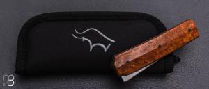    Couteau " Sanjo " custom par Guy Poggetti - Rag micarta et lame en Sandinox