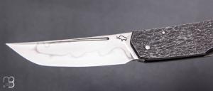   Couteau " Sanjo Slipjoint " custom par Guy Poggetti - Titane et lame en C130
