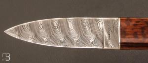 Couteau " Sgian Dubh "  par l'Atelier Perceval - Amourette et lame damas