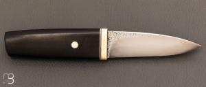 Couteau " Shean Dhu " de Jean Paul Sire - Ébène et acier C130