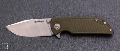    Couteau Böker Solingen -  Sherman EDC II - G10 OD Green - 110122