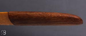 Couteau " Silex caramel et chêne " par Kévin Chartier