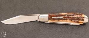 Couteau " Slipjoint 2 lames " custom par Luke Swenson