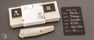   Couteau " Toko" flipper de Jens Anso - Titane et RWL34