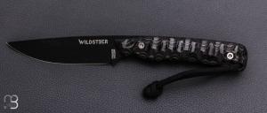  Couteau " Troll Toxifi� " fixe par Wildsteer - Pakkawood noir et lame en 14c28