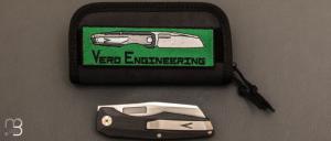 Couteau  "  Vero Axon Liner Lock  " par VERO ENGINEERING - Carbon fiber et M390