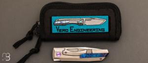 Couteau  "  Vero Impulse Frame - Lock 200/250  " par VERO ENGINEERING - Titane et M390