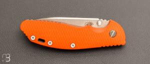   Couteau " XM-24 " par Rick Hinderer - G10 orange et lame en S35VN