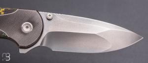   Couteau " Zizzit WE23031-4 " WE KNIFE - Titane et Fatcarbon