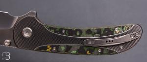   Couteau " Zizzit WE23031-4 " WE KNIFE - Titane et Fatcarbon