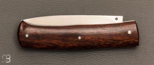   Couteau " Drop " slipjoint  custom par Raphaël Durand - Bois de fer et RWL34