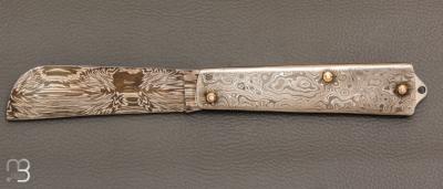    Couteau  " London " Full Damas de Jean Pierre Veysseyre