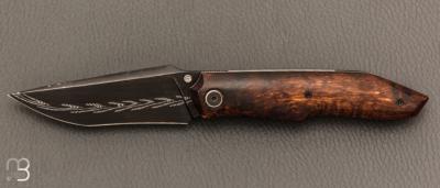   Couteau " custom " de Berthelemy Gabriel - La Forge Agab - Koa et Damas
