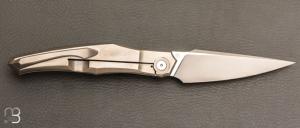    Couteau " custom frame-lock " de Berthelemy Gabriel - La Forge Agab - Titane et RWL34