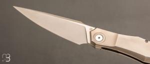    Couteau " custom frame-lock " de Berthelemy Gabriel - La Forge Agab - Titane et RWL34