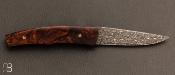 Couteau damas Vegas Forge et bois de fer d'Arizona par Alain & Joris Chomilier