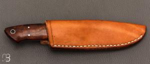  Couteau " drop point intégral " par Dietmar F. Kressler - Ironwood