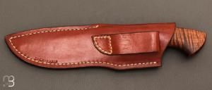  Couteau  "  fixe " custom par Ben Breda - Koa ondé