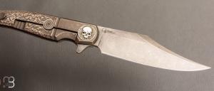    Couteau " Gitano Custom "pliant de Gudy van Poppel - Titane et Böhler N690