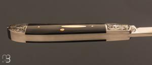  Couteau " slipjoint " custom par Tommy Overeynder - gravure de Tim Herman