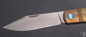 Couteau "slipjoint" par Dreamtech - Titane et lame en VG10 - D4386TBR