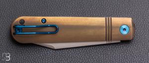 Couteau "slipjoint" par Dreamtech - Titane et lame en VG10 - D4386TBR