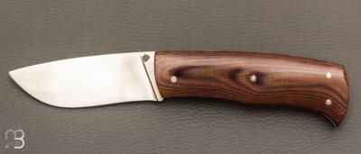   Couteau " slipjoint " custom par Philippe Lemonnier - Micarta et RWL34