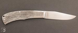 Couteau " slipjoint " full acier par Vincent Lafaye